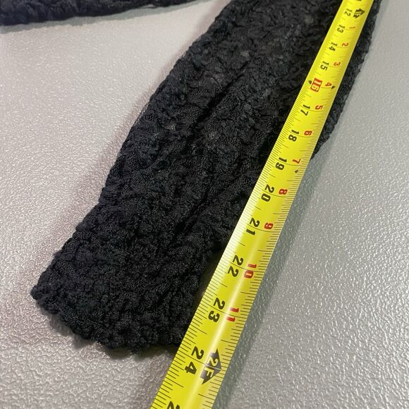 J FOR JUSTIFY Lace Sheer Blouse High Neck Long Sleeve Romantic Womens M Black - Picture 8 of 13